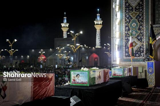 گزارش تصویری | مراسم وداع با شهید مقاومت، حجت‌الاسلام سیداسماعیل خطیب در حرم مطهر رضوی