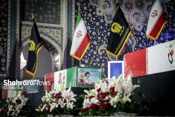 گزارش تصویری | مراسم وداع با شهید مقاومت، حجت‌الاسلام سیداسماعیل خطیب در حرم مطهر رضوی