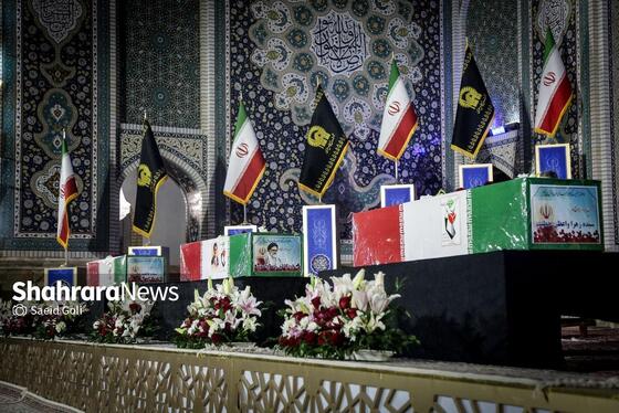 گزارش تصویری | مراسم وداع با شهید مقاومت، حجت‌الاسلام سیداسماعیل خطیب در حرم مطهر رضوی