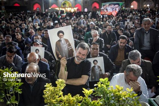 گزارش تصویری | مراسم وداع با شهید مقاومت، حجت‌الاسلام سیداسماعیل خطیب در حرم مطهر رضوی
