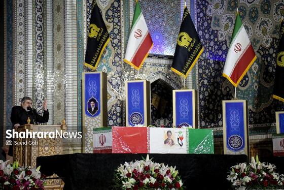 گزارش تصویری | مراسم وداع با شهید مقاومت، حجت‌الاسلام سیداسماعیل خطیب در حرم مطهر رضوی