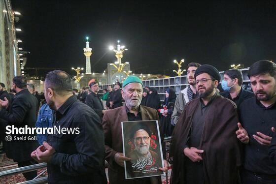 گزارش تصویری | مراسم وداع با شهید مقاومت، حجت‌الاسلام سیداسماعیل خطیب در حرم مطهر رضوی