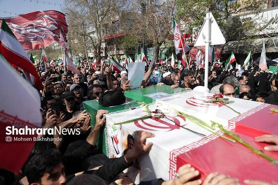 گزارش تصویری | مراسم تشییع پیکر شهید حجت‌الاسلام خطیب، وزیر اطلاعات در مشهد