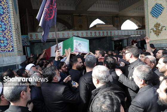 گزارش تصویری | مراسم تشییع پیکر شهید حجت‌الاسلام خطیب، وزیر اطلاعات در مشهد