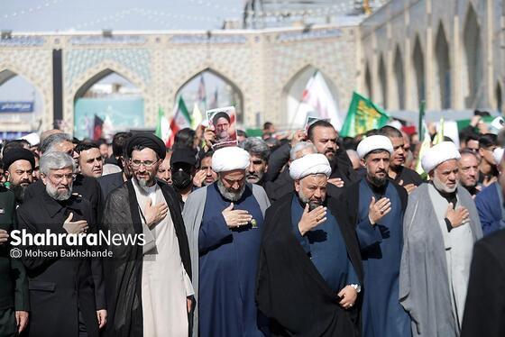 گزارش تصویری | مراسم تشییع پیکر شهید حجت‌الاسلام خطیب، وزیر اطلاعات در مشهد