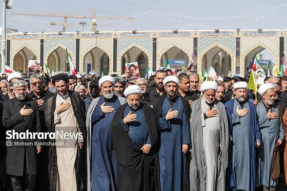 گزارش تصویری | مراسم تشییع پیکر شهید حجت‌الاسلام خطیب، وزیر اطلاعات در مشهد