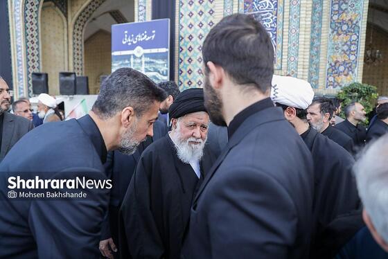 گزارش تصویری | مراسم تشییع پیکر شهید حجت‌الاسلام خطیب، وزیر اطلاعات در مشهد