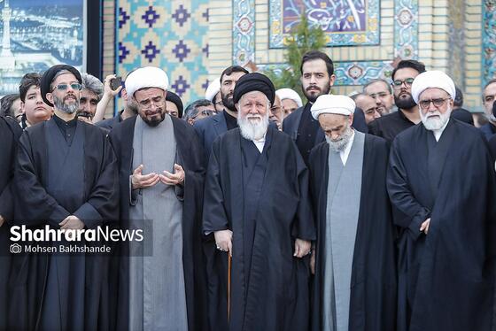 گزارش تصویری | مراسم تشییع پیکر شهید حجت‌الاسلام خطیب، وزیر اطلاعات در مشهد