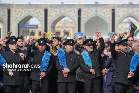 گزارش تصویری | مراسم تشییع پیکر شهید حجت‌الاسلام خطیب، وزیر اطلاعات در مشهد