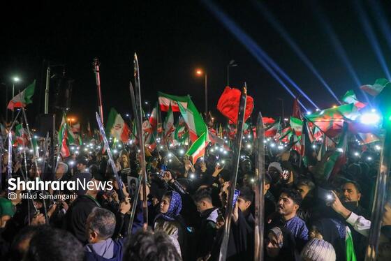 مراسم رونمایی از بزرگترین المان هنری شهری مشهد با عنوان «وطن»