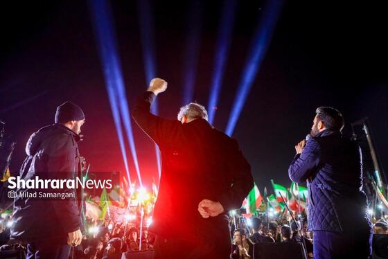 مراسم رونمایی از بزرگترین المان هنری شهری مشهد با عنوان «وطن»