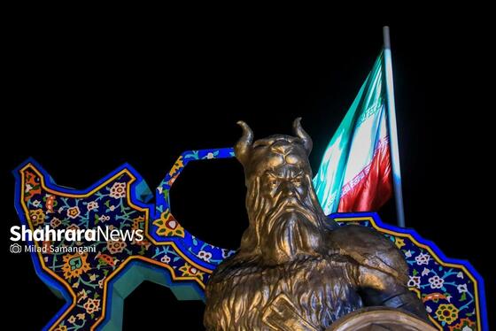 مراسم رونمایی از بزرگترین المان هنری شهری مشهد با عنوان «وطن»