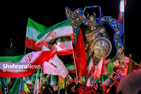 مراسم رونمایی از بزرگترین المان هنری شهری مشهد با عنوان «وطن»