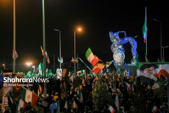 مراسم رونمایی از بزرگترین المان هنری شهری مشهد با عنوان «وطن»