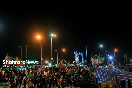 مراسم رونمایی از بزرگترین المان هنری شهری مشهد با عنوان «وطن»