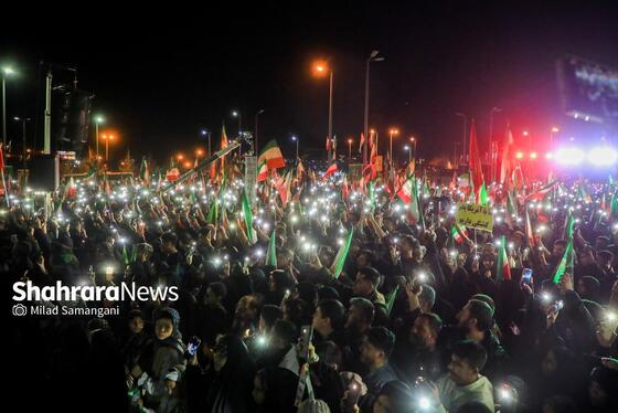 مراسم رونمایی از بزرگترین المان هنری شهری مشهد با عنوان «وطن»