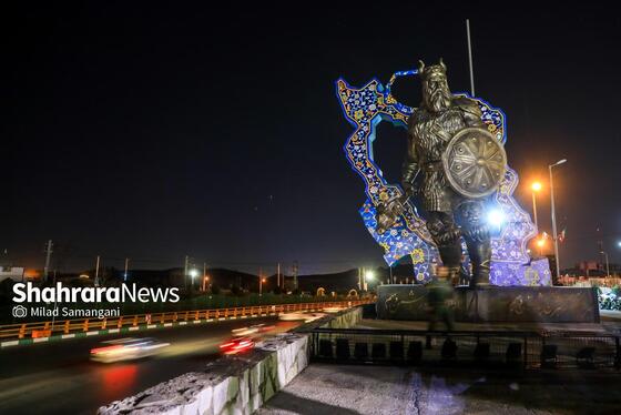 مراسم رونمایی از بزرگترین المان هنری شهری مشهد با عنوان «وطن»