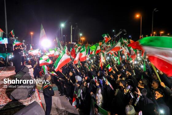 مراسم رونمایی از بزرگترین المان هنری شهری مشهد با عنوان «وطن»