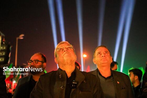 مراسم رونمایی از بزرگترین المان هنری شهری مشهد با عنوان «وطن»