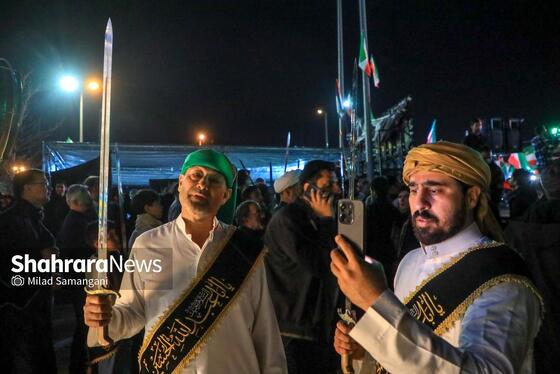 مراسم رونمایی از بزرگترین المان هنری شهری مشهد با عنوان «وطن»