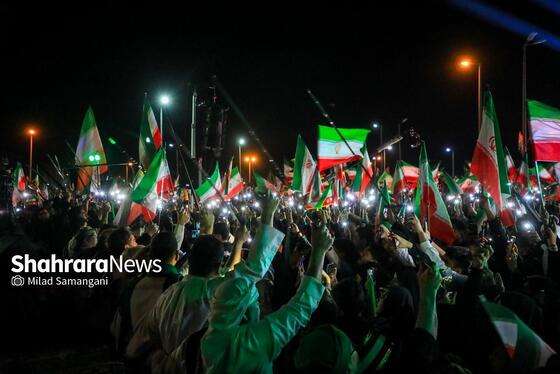 مراسم رونمایی از بزرگترین المان هنری شهری مشهد با عنوان «وطن»