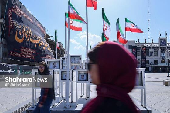 گزارش تصویری | المان‌های نوروزی در خیابان‌های مشهد ۱۴۰۵