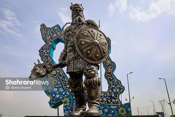 گزارش تصویری | المان‌های نوروزی در خیابان‌های مشهد ۱۴۰۵