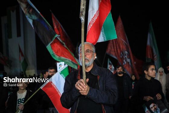 حضور مردم مشهد در بیست و ششمین شب از حماسه ملی علیه دشمنان ایران(۶ فروردین ۱۴۰۵)