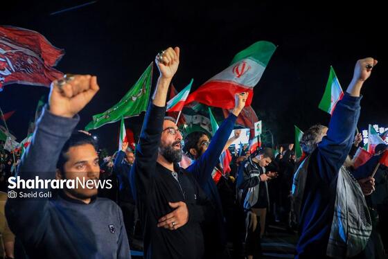 حضور مردم مشهد در بیست و ششمین شب از حماسه ملی علیه دشمنان ایران(۶ فروردین ۱۴۰۵)