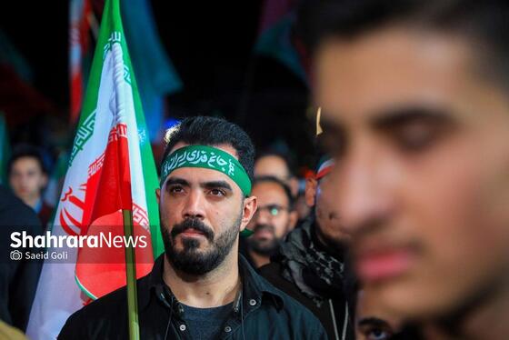 حضور مردم مشهد در بیست و ششمین شب از حماسه ملی علیه دشمنان ایران(۶ فروردین ۱۴۰۵)