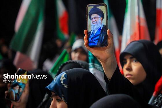 حضور مردم مشهد در بیست و ششمین شب از حماسه ملی علیه دشمنان ایران(۶ فروردین ۱۴۰۵)