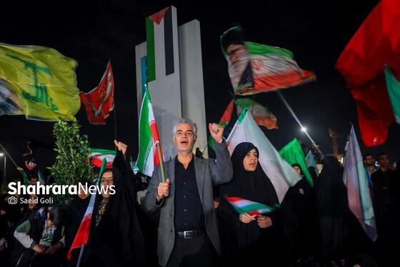 حضور مردم مشهد در بیست و ششمین شب از حماسه ملی علیه دشمنان ایران(۶ فروردین ۱۴۰۵)