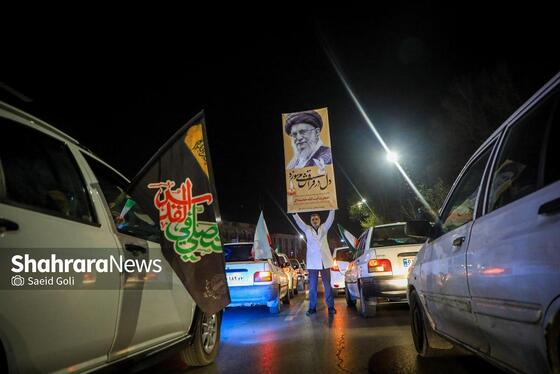 حضور مردم مشهد در بیست و ششمین شب از حماسه ملی علیه دشمنان ایران(۶ فروردین ۱۴۰۵)