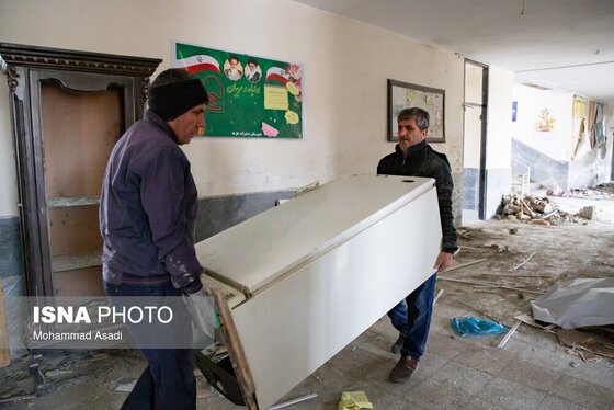 گزارش تصویری | خسارات ناشی از تجاوز هوایی آمریکایی صهیونی به مدارس خمین