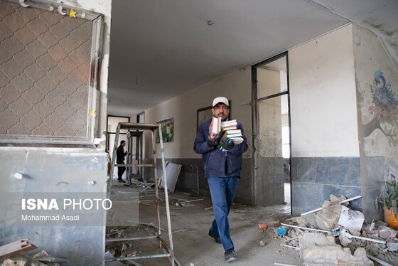 گزارش تصویری | خسارات ناشی از تجاوز هوایی آمریکایی صهیونی به مدارس خمین