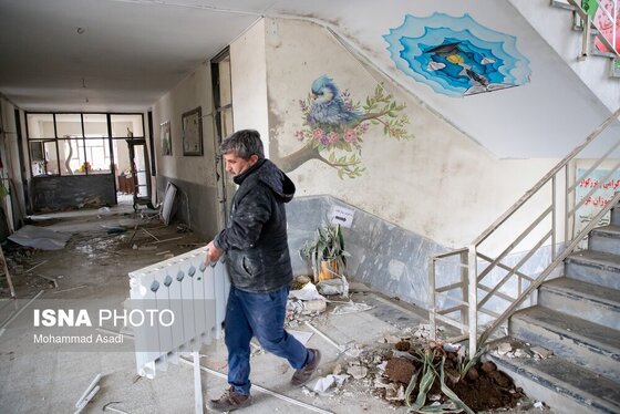 گزارش تصویری | خسارات ناشی از تجاوز هوایی آمریکایی صهیونی به مدارس خمین