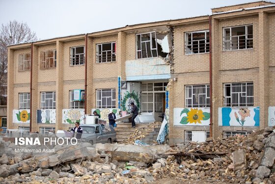 گزارش تصویری | خسارات ناشی از تجاوز هوایی آمریکایی صهیونی به مدارس خمین