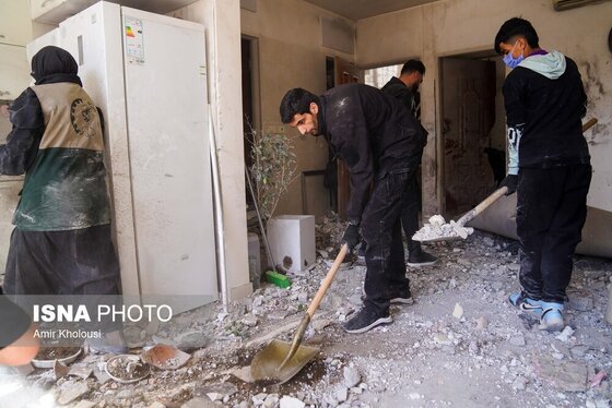 گزارش تصویری | باز هم مناطق مسکونی باز هم غیر نظامیان بی‌گناه هدف تجاوز آمریکایی و صهیونیستی قرار گرفتند
