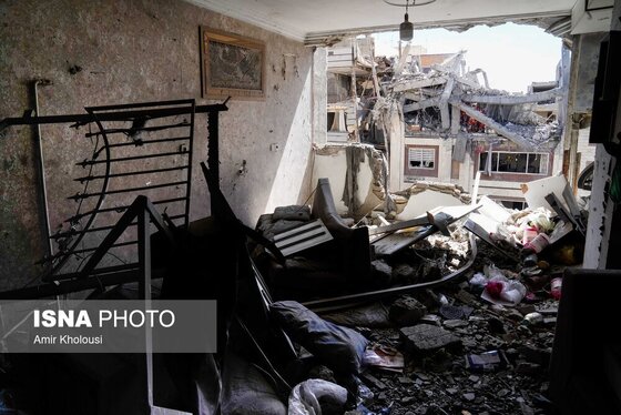 گزارش تصویری | باز هم مناطق مسکونی باز هم غیر نظامیان بی‌گناه هدف تجاوز آمریکایی و صهیونیستی قرار گرفتند