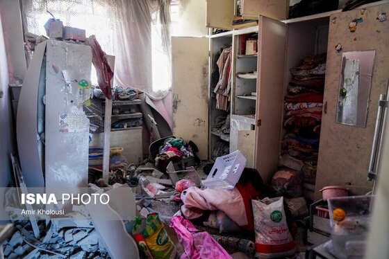 گزارش تصویری | باز هم مناطق مسکونی باز هم غیر نظامیان بی‌گناه هدف تجاوز آمریکایی و صهیونیستی قرار گرفتند