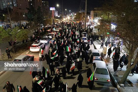 گزارش تصویری | بیست و هشتمین شب حضور حماسی مردم در خیابان ها
