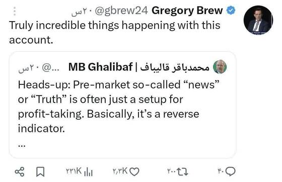 جریان‌سازی توئیت قالیباف درباره بازارهای جهانی