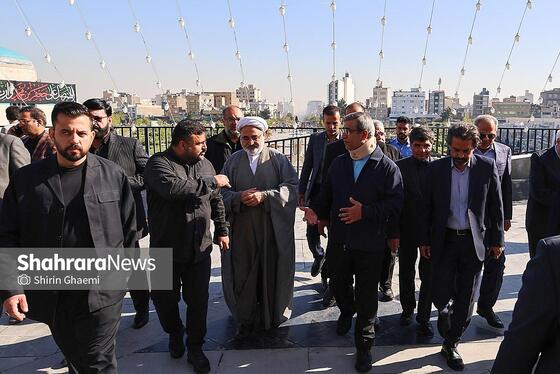 گزارش تصویری |  بازدید استاندار خراسان رضوی از پایانه مسافربری امام رضا (ع)، پروژه ایوان سلام و راه‌آهن مشهد