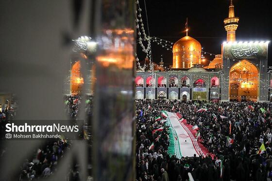 گزارش تصویری | اجتماع مردم مشهد در حرم مطهر رضوی
