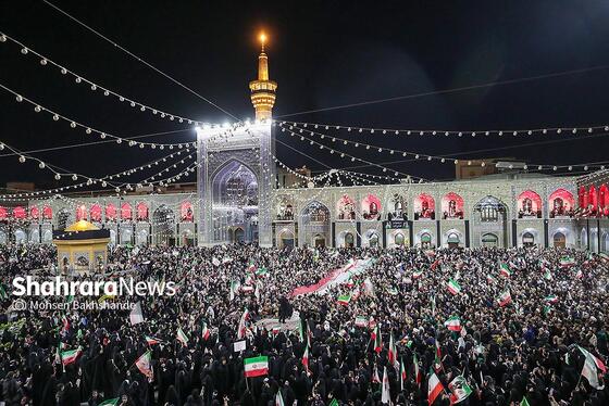 گزارش تصویری | اجتماع مردم مشهد در حرم مطهر رضوی