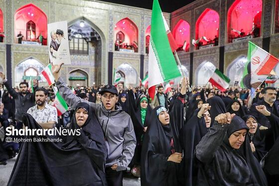 گزارش تصویری | اجتماع مردم مشهد در حرم مطهر رضوی