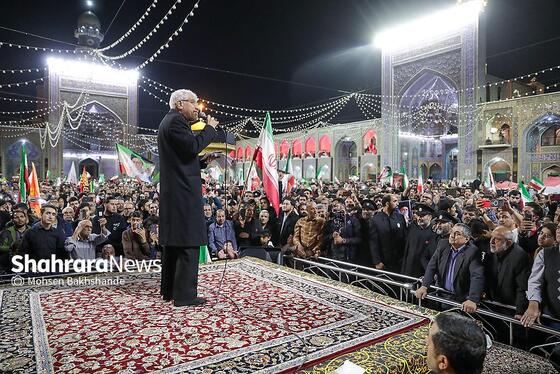 گزارش تصویری | اجتماع مردم مشهد در حرم مطهر رضوی