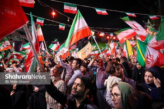 گزارش تصویری | سی‌ویکمین شب حضور حماسی مردم در خیابان‌ها