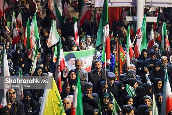 گزارش تصویری | سی‌ویکمین شب حضور حماسی مردم در خیابان‌ها