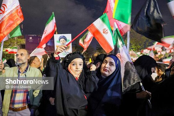 گزارش تصویری | سی‌ویکمین شب حضور حماسی مردم در خیابان‌ها